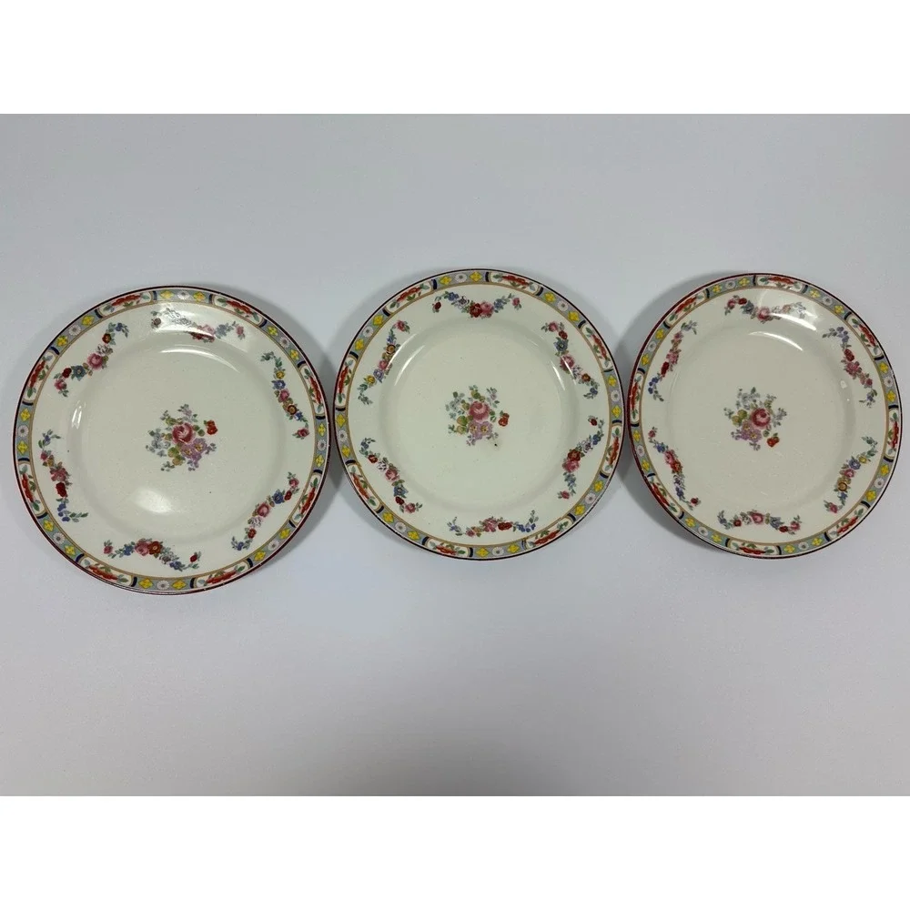 J G Meakin Hanley England Bread Plates 6 3/4